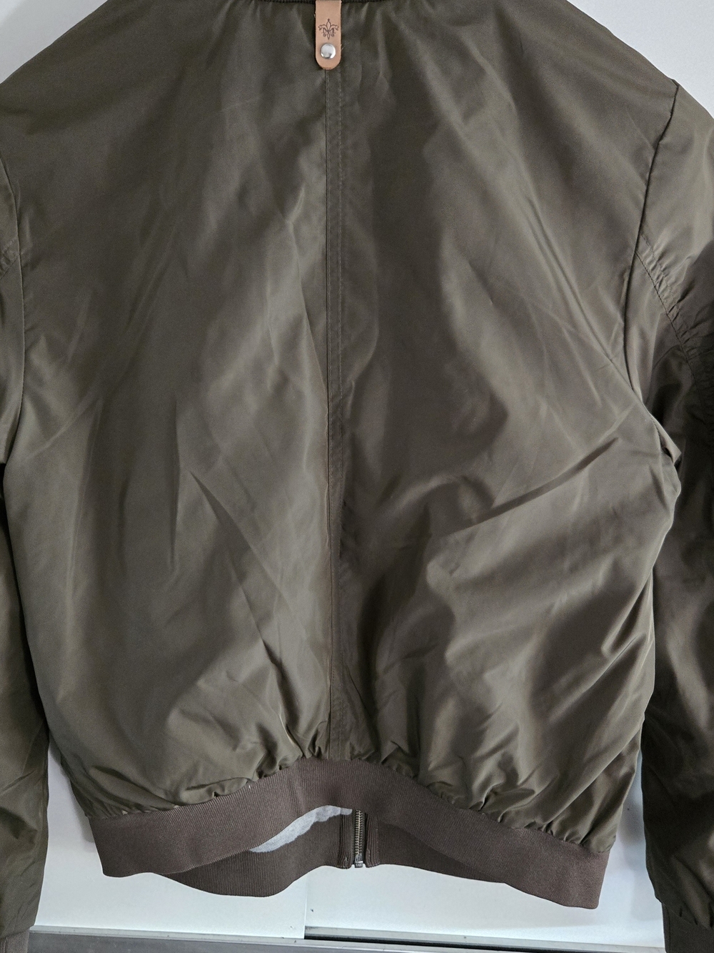 Mackage Aritzia Cara Khaki Bomber Jacket, Green Pilot Military Army Y2K - Picture 9 of 17